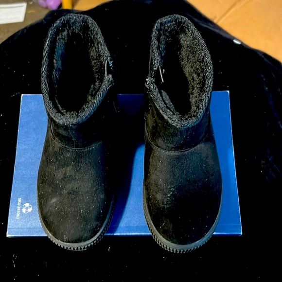 Girls Cat n Jacks zip boots size 8 - Picture 1 of 3
